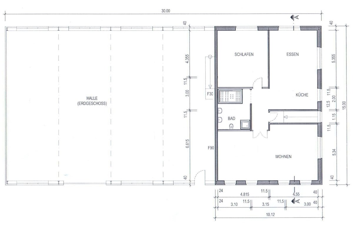 Dülmen: Solides Renditeobjekt: 125m² Büro 125m² Wohnung 300m² Produktionshalle Dülmen prov.frei zu verkaufen.