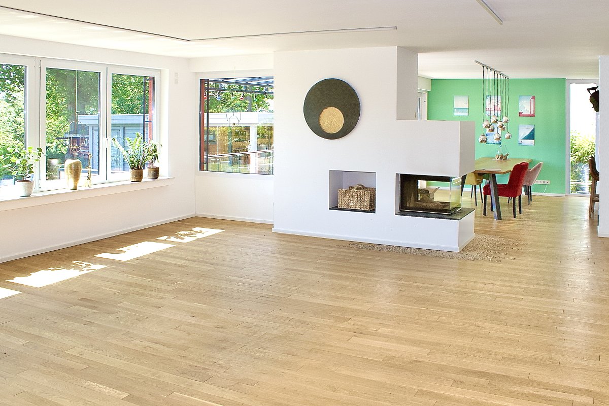 EG Wohnzimmer mit Kamin EG Wohnzimmer mit Kamin