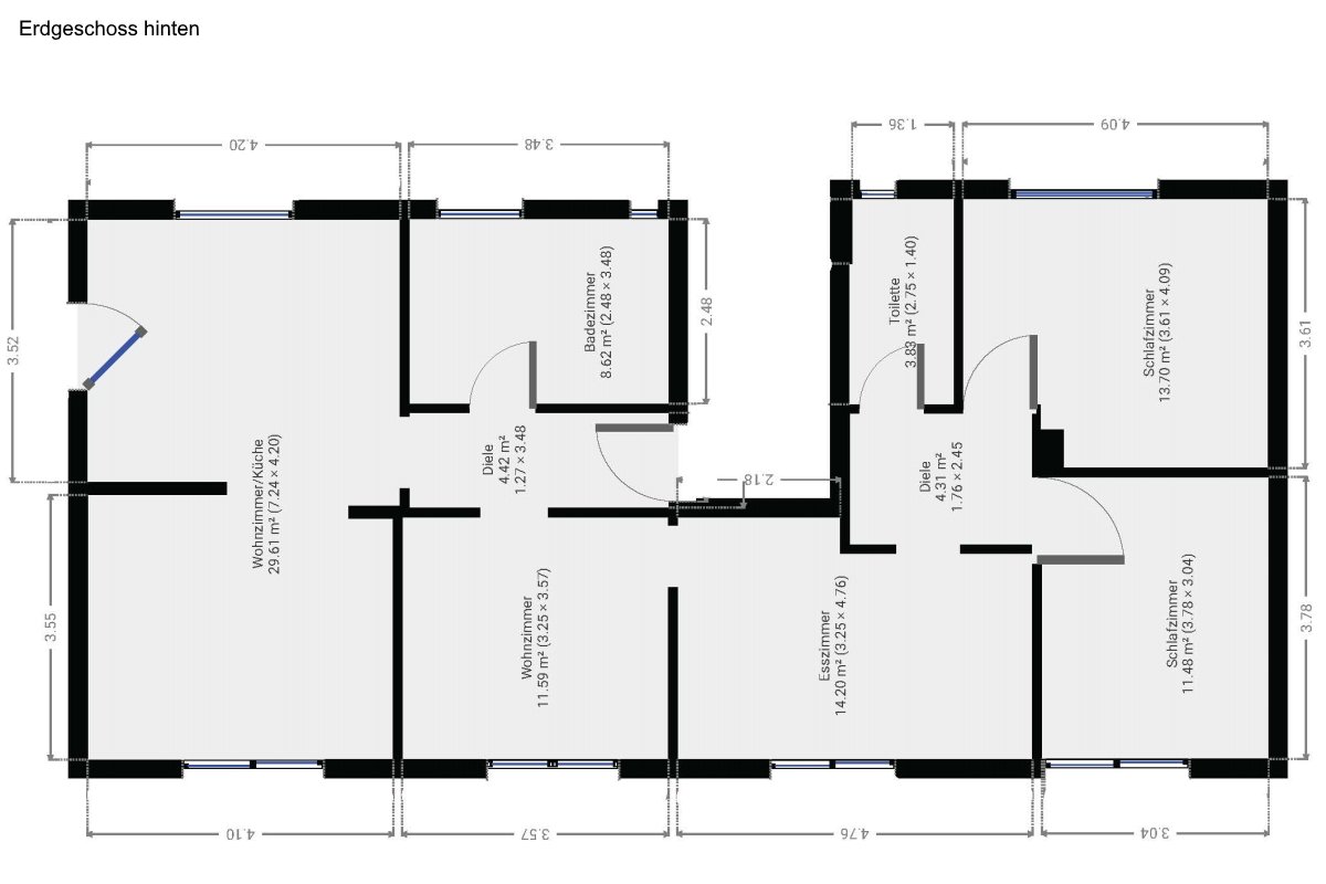 Grundriss EG hinten