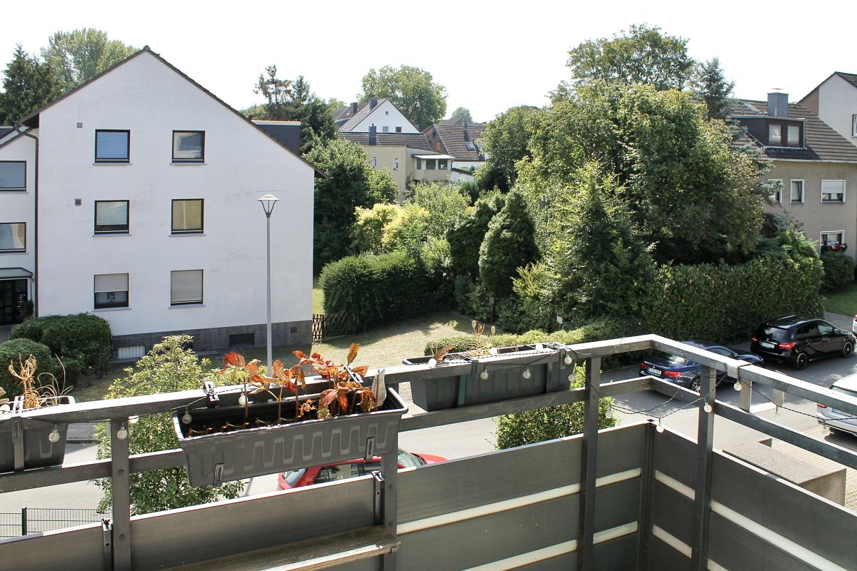 Blick vom Balkon