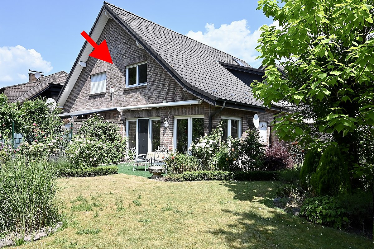 Haus Rückseite Haus Rückseite