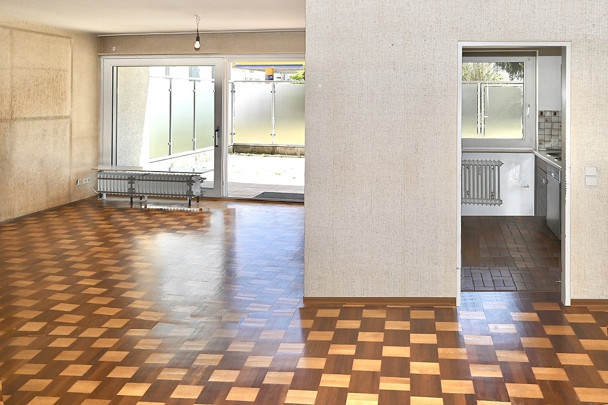 Wohnzimmer Blick zur Terrasse Wohnzimmer Blick zur Terrasse