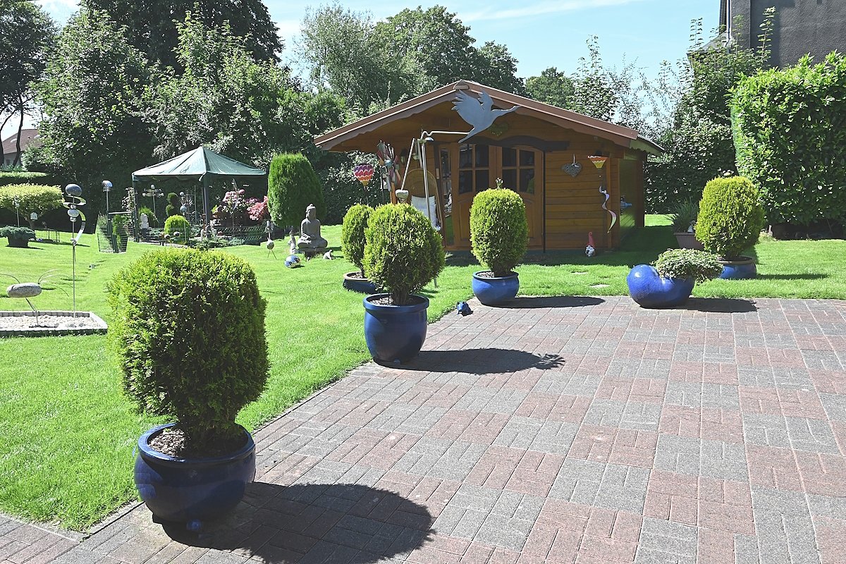 Terrasse Blick in den Garten Terrasse Blick in den Garten