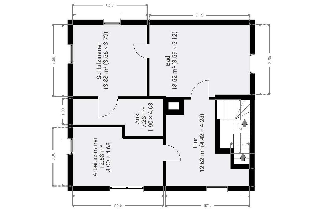 Grundriss OG Fachwerkhaus