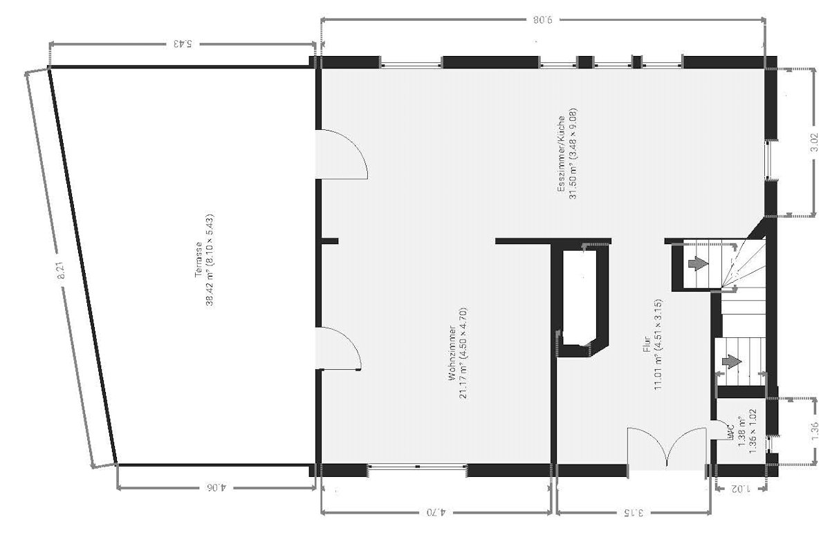 Grundriss EG Fachwerkhaus