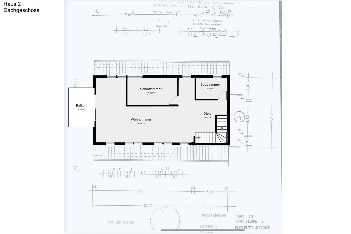 Grundriss Dachgeschoss Grundriss Dachgeschoss