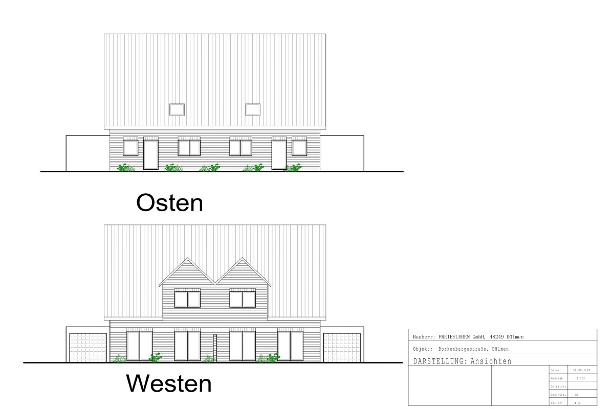 Doppelhaus Ansicht Ost West Doppelhaus Ansicht Ost West