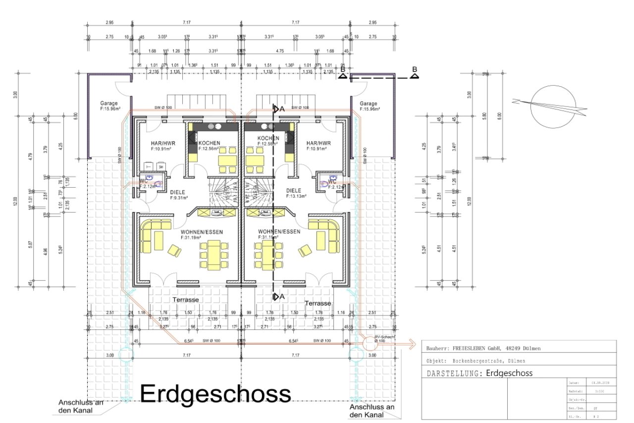 Doppelhaus Grundriss EG Doppelhaus Grundriss EG