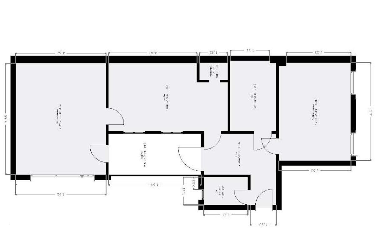 Grundriss OG größere Wohnung Grundriss OG größere Wohnung