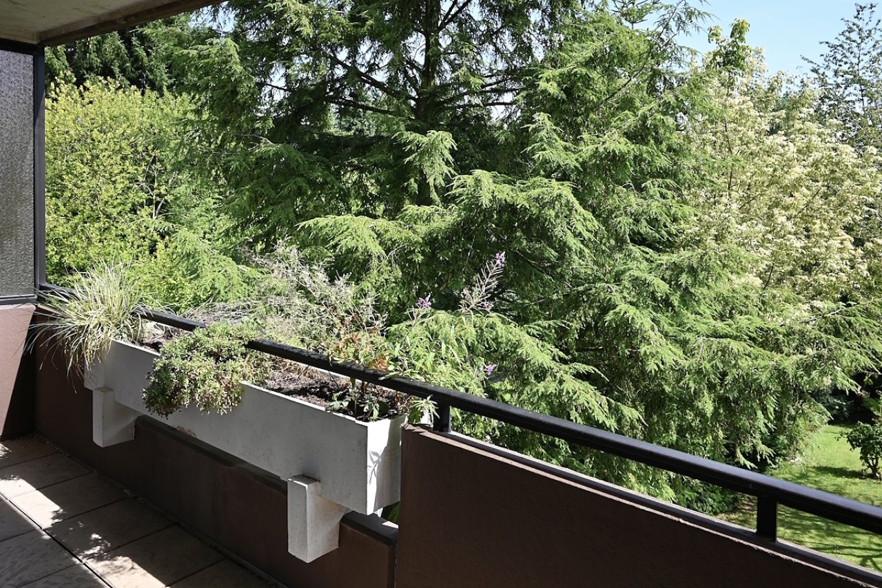 Blick vom Balkon in Ost-Ausrichtung