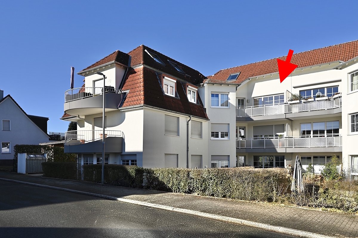 Ansicht auf die Wohnung