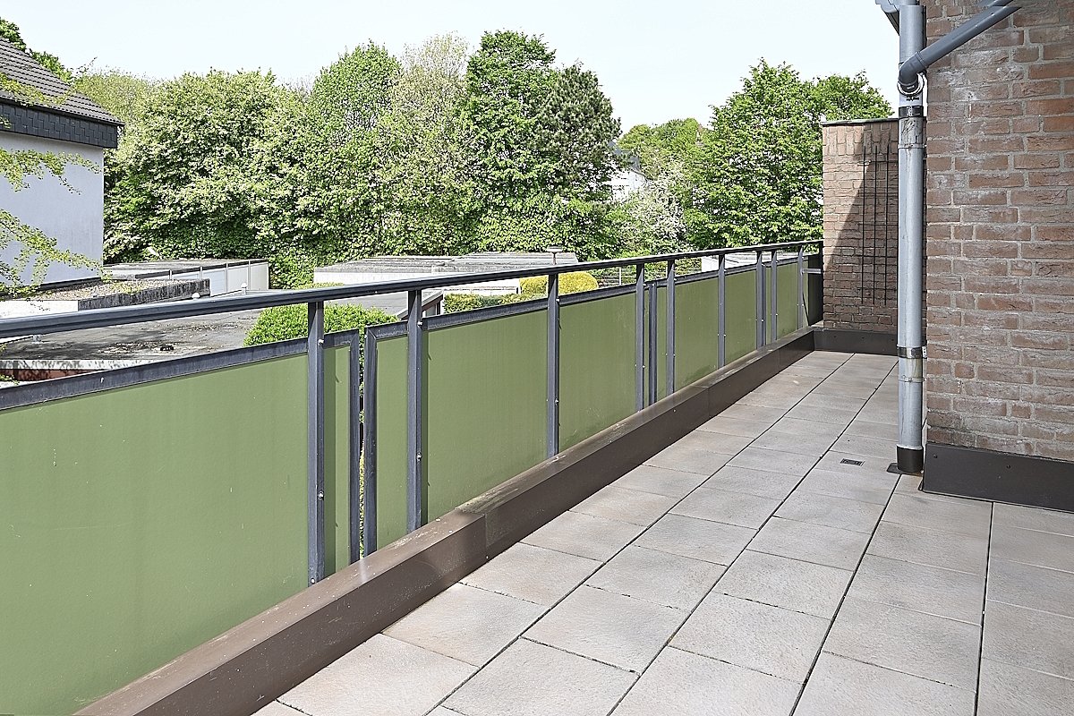 Balkon in West-Ausrichtung