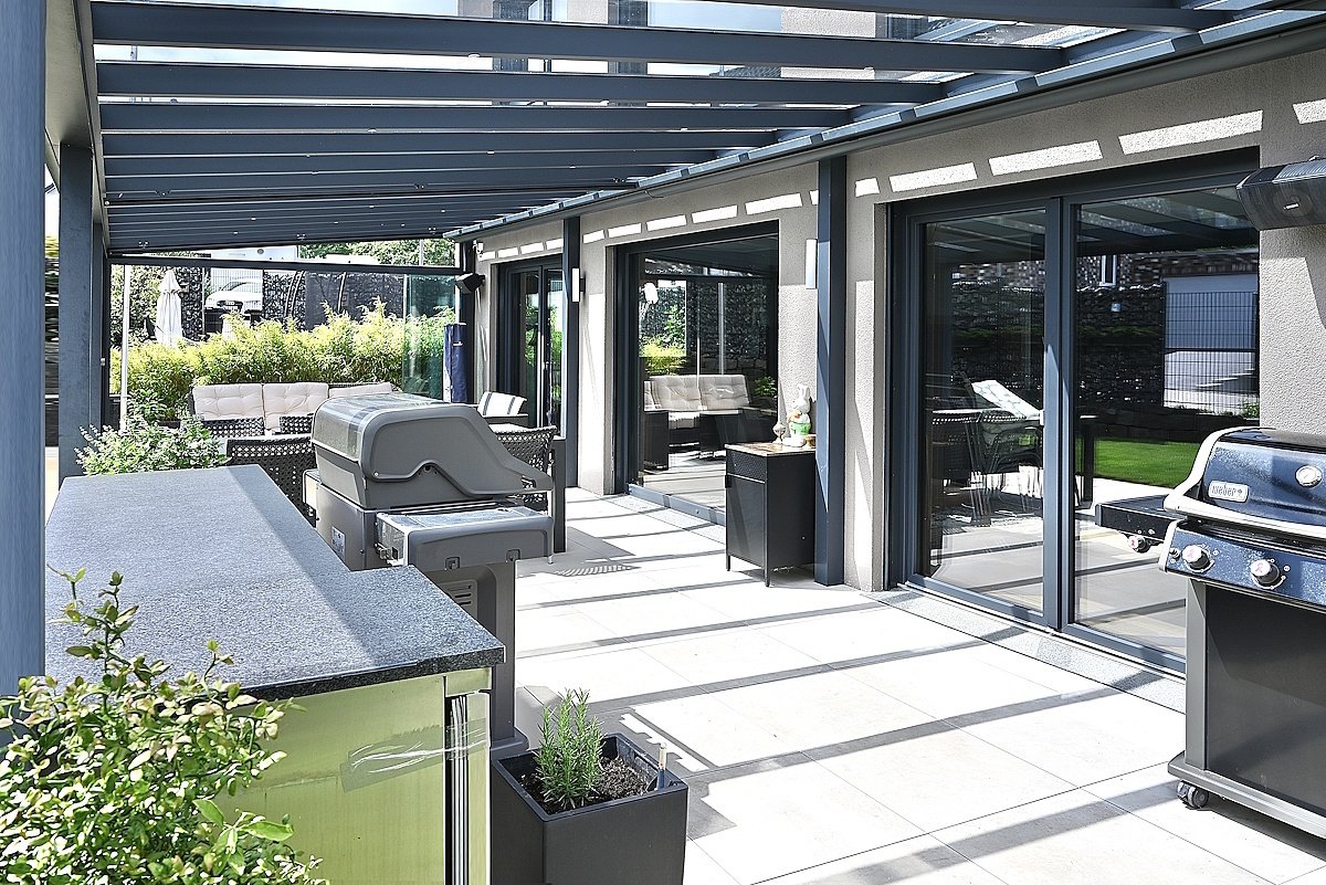 Überdachte Terrasse