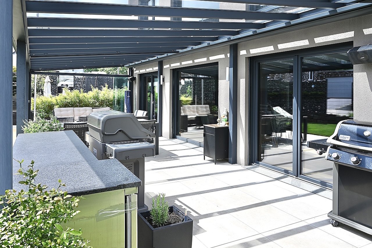 Überdachte Terrasse