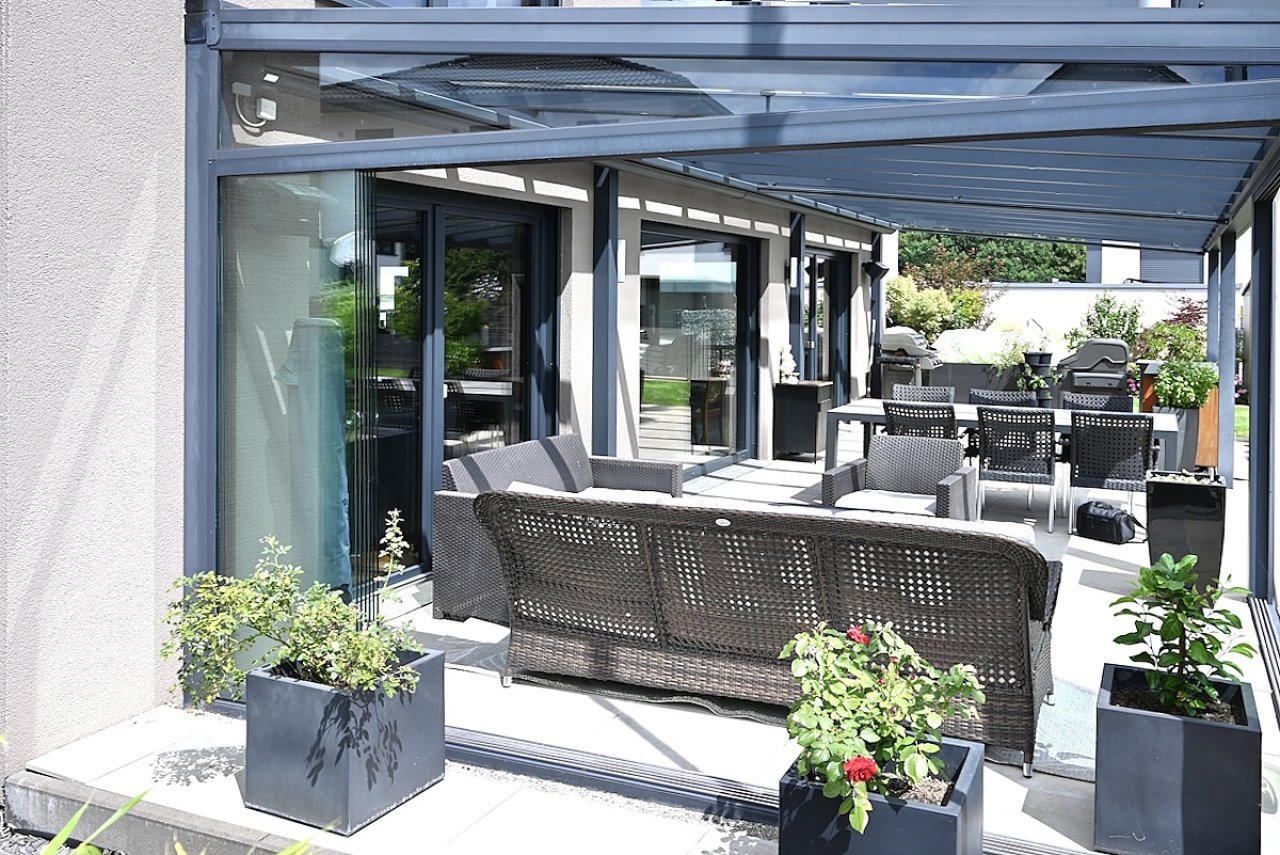 Überdachte Terrasse