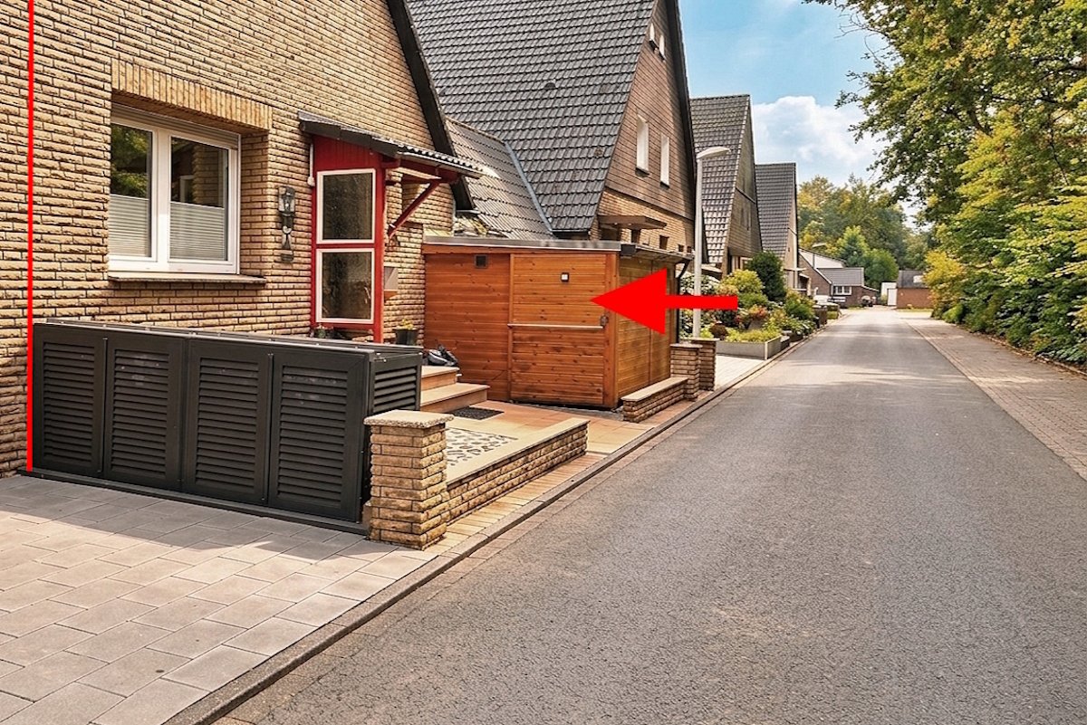 Hausansicht vorne links Hausansicht vorne links