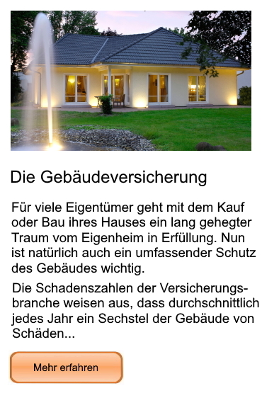 Information günstige Gebäudeversicherung Münsterland Ruhrgebiet