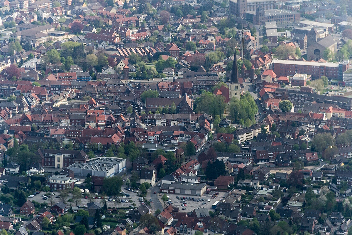 Ortsansicht Dülmen Vogelperspektive