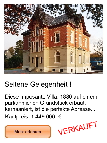 Informationen zur Villa in Solingen